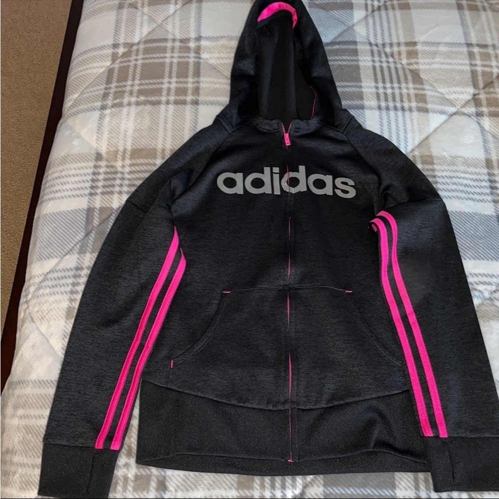 Adidas Hoodie track suit  sz L 12/14.